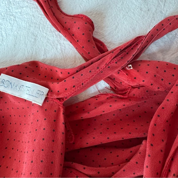 Vintage Red Bonwit Teller Silk Set - Picture 6 of 16